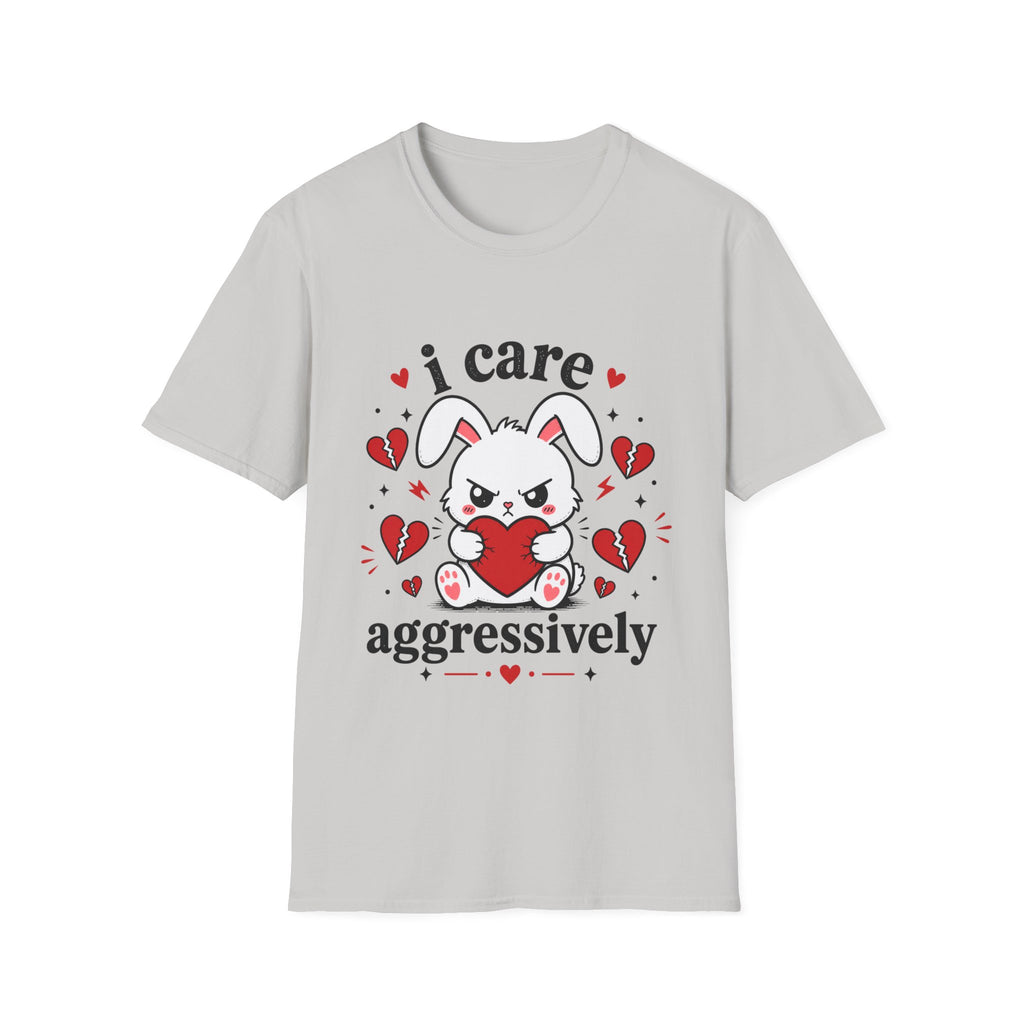 I Care Aggressively Bunny T-Shirt