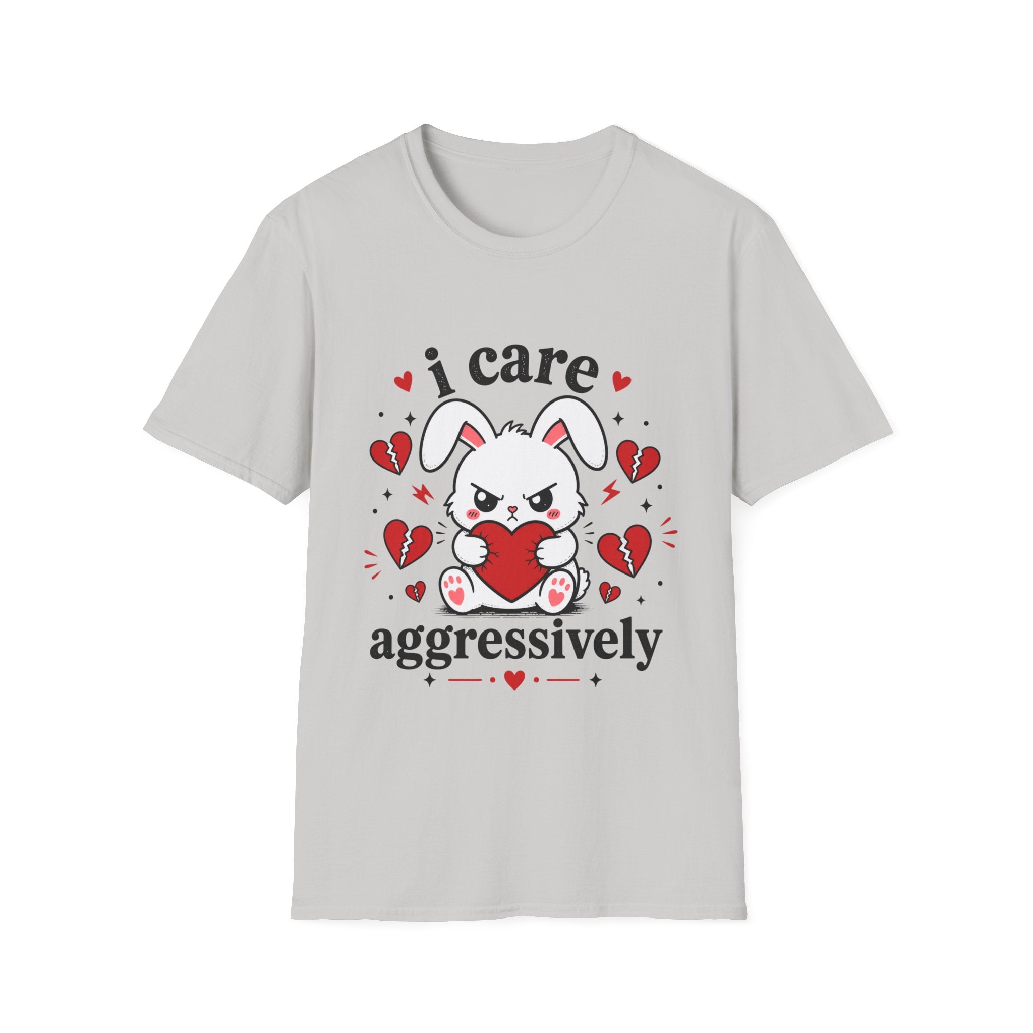 I Care Aggressively Bunny T-Shirt