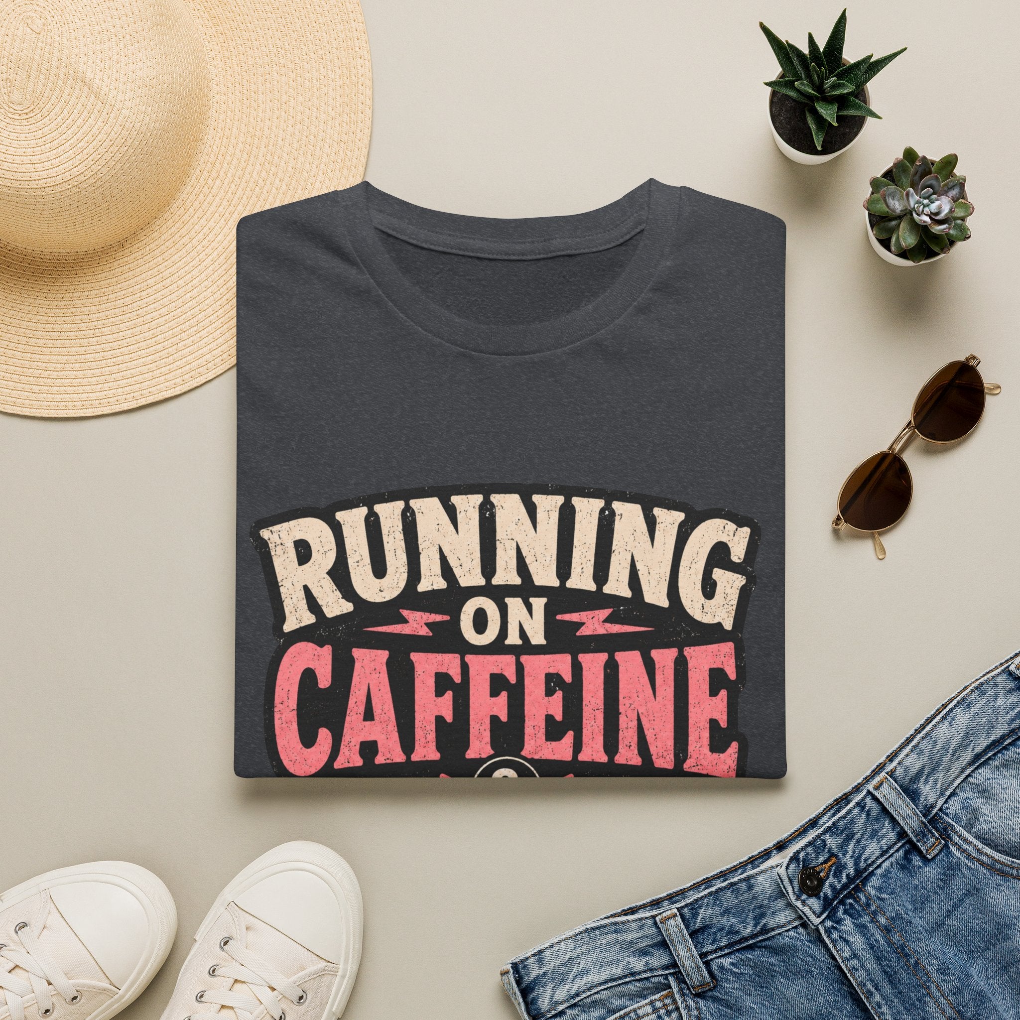 Running on caffeine & Issues T-Shirt