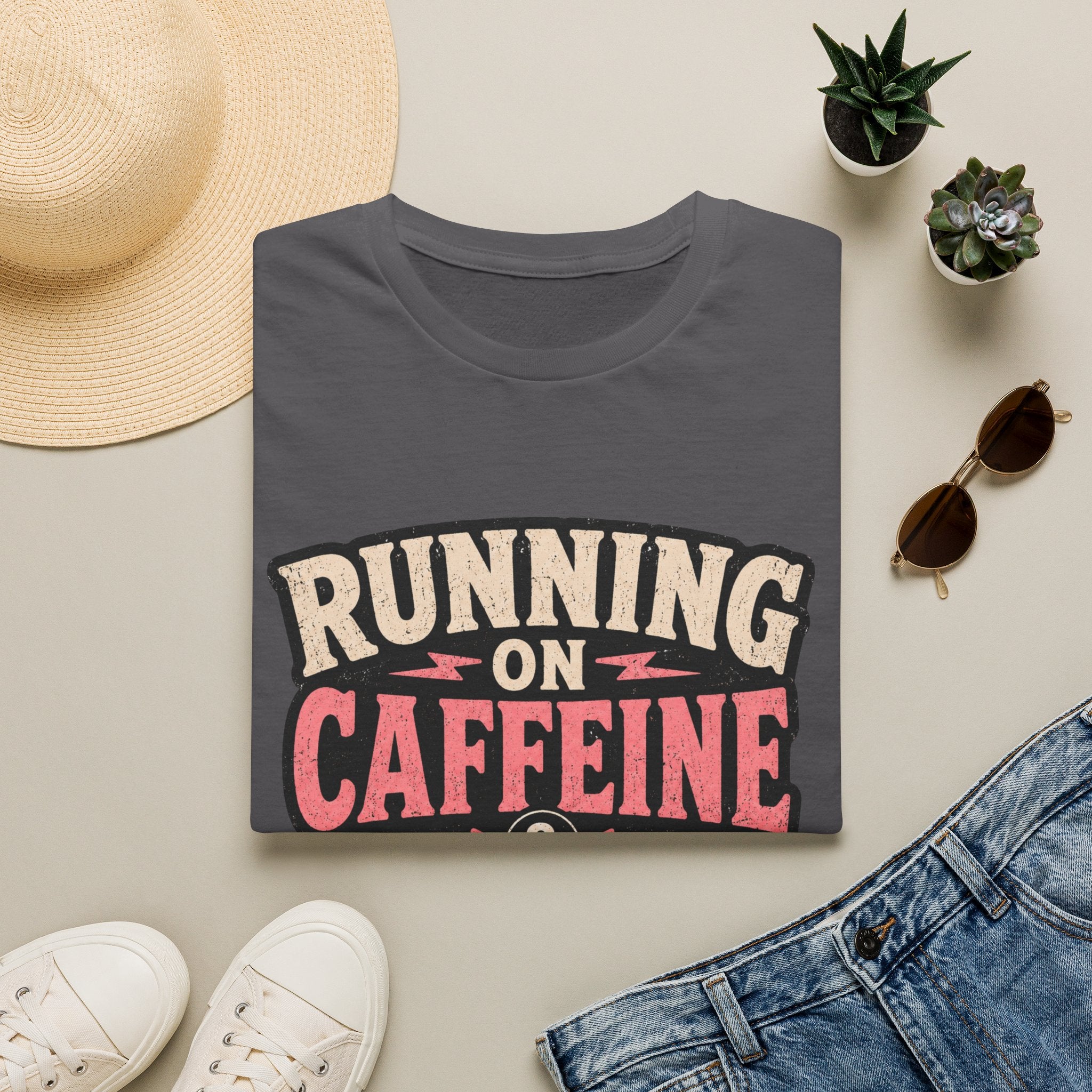 Running on caffeine & Issues T-Shirt