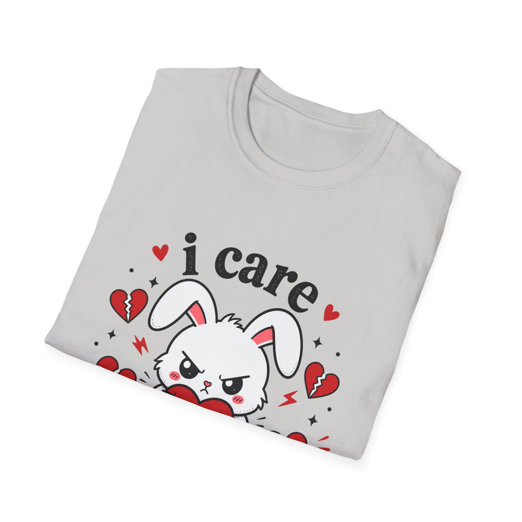 I Care Aggressively Bunny T-Shirt
