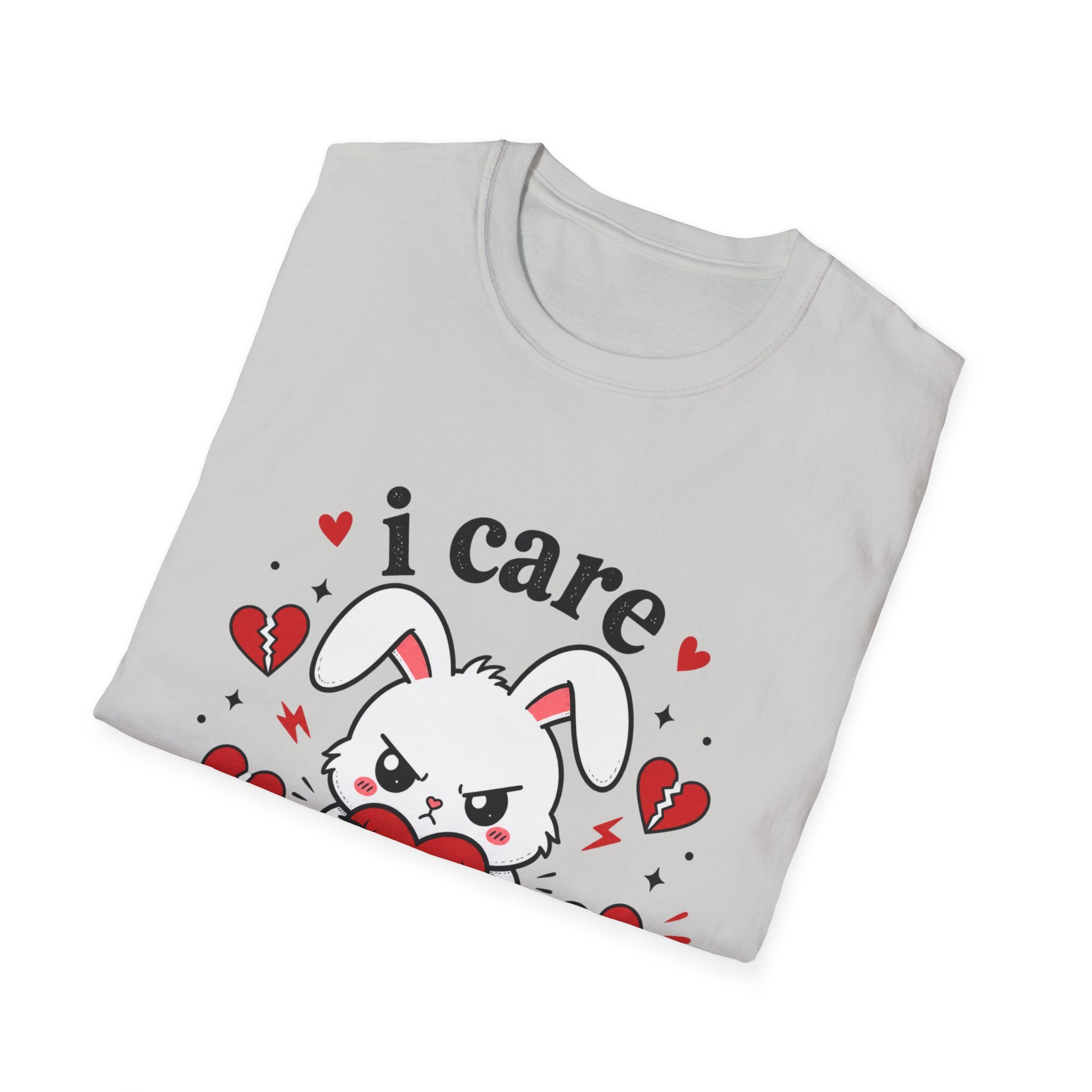 I Care Aggressively Bunny T-Shirt