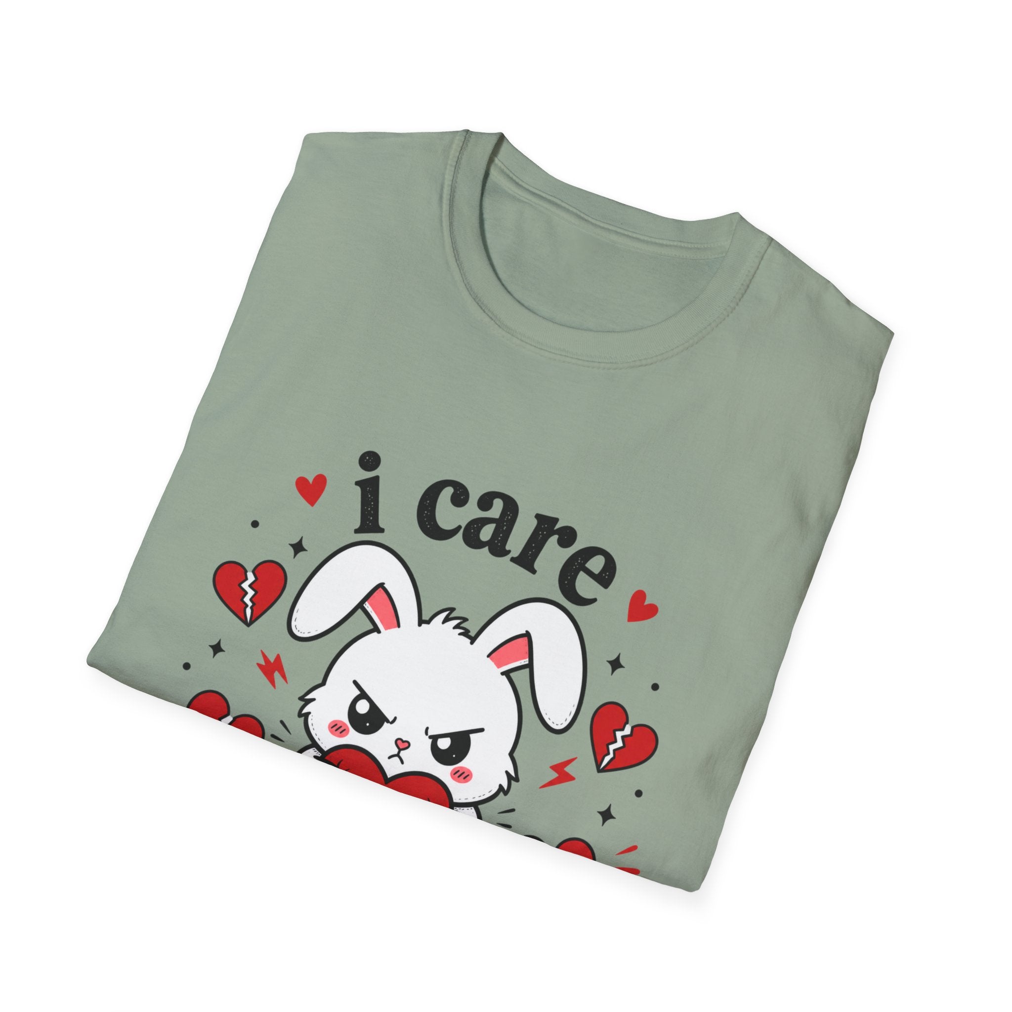 I Care Aggressively Bunny T-Shirt