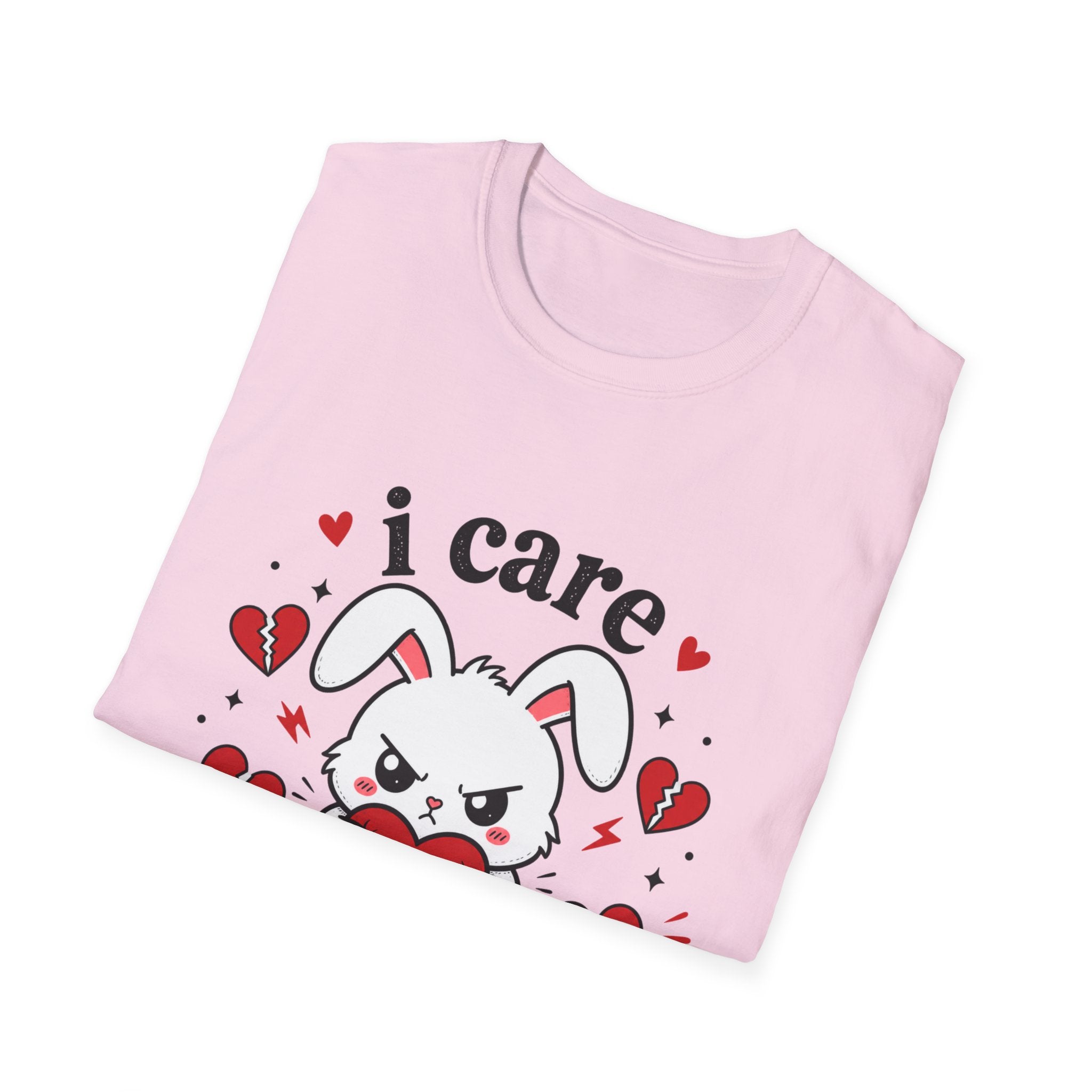 I Care Aggressively Bunny T-Shirt