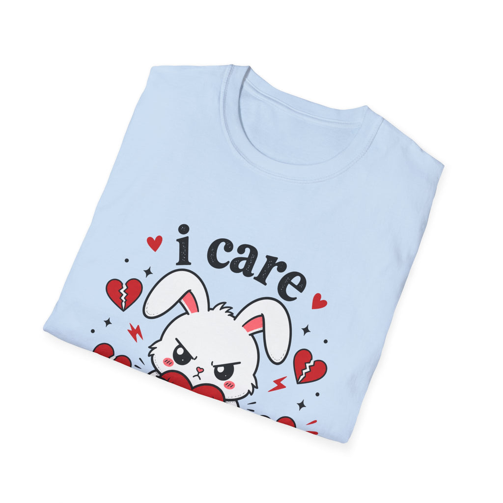 I Care Aggressively Bunny T-Shirt