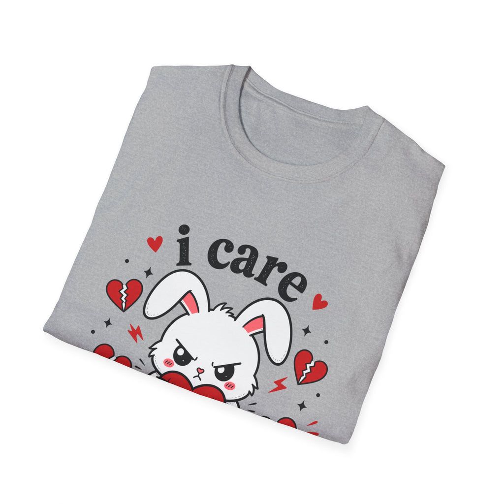 I Care Aggressively Bunny T-Shirt