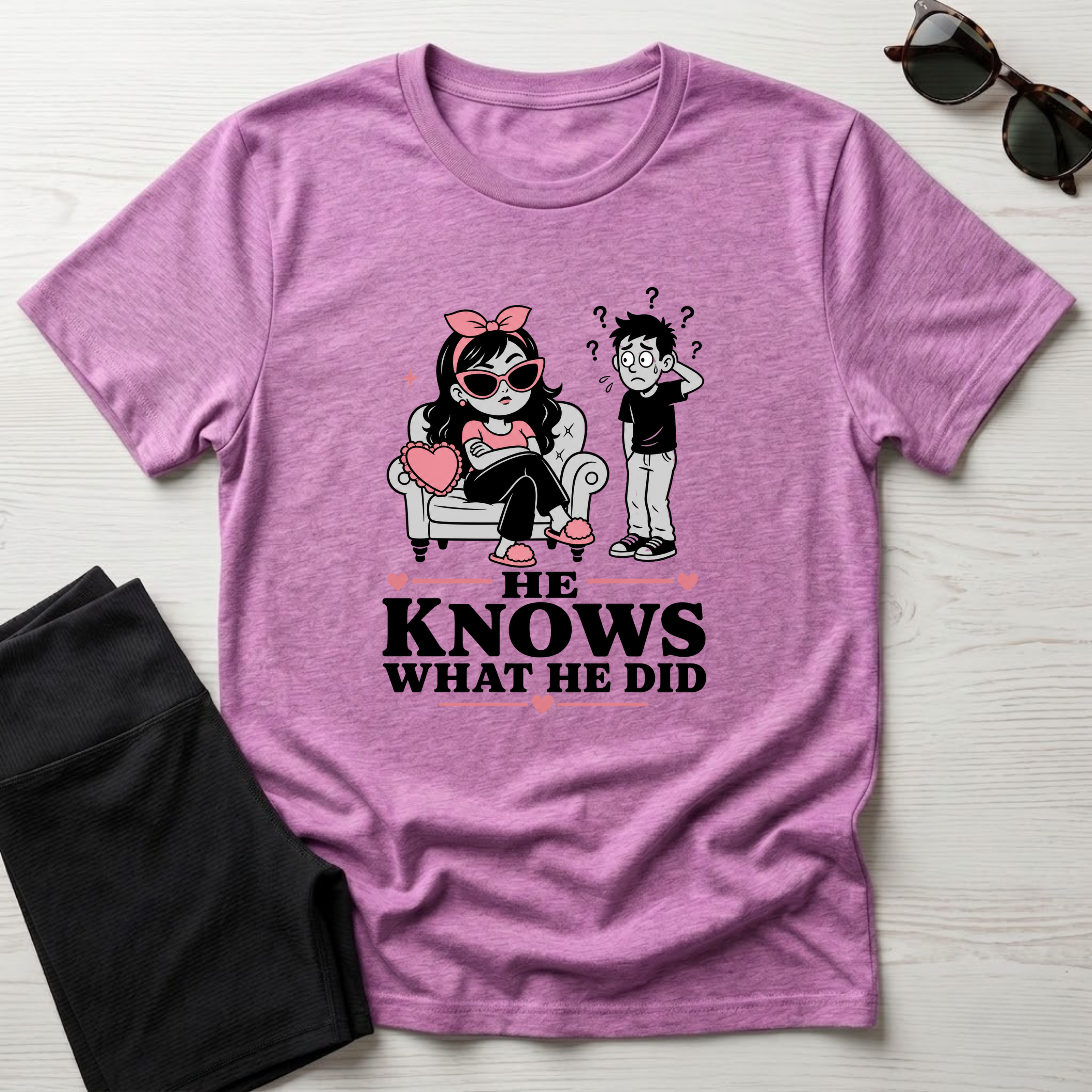He Knows What He Did T-Shirt
