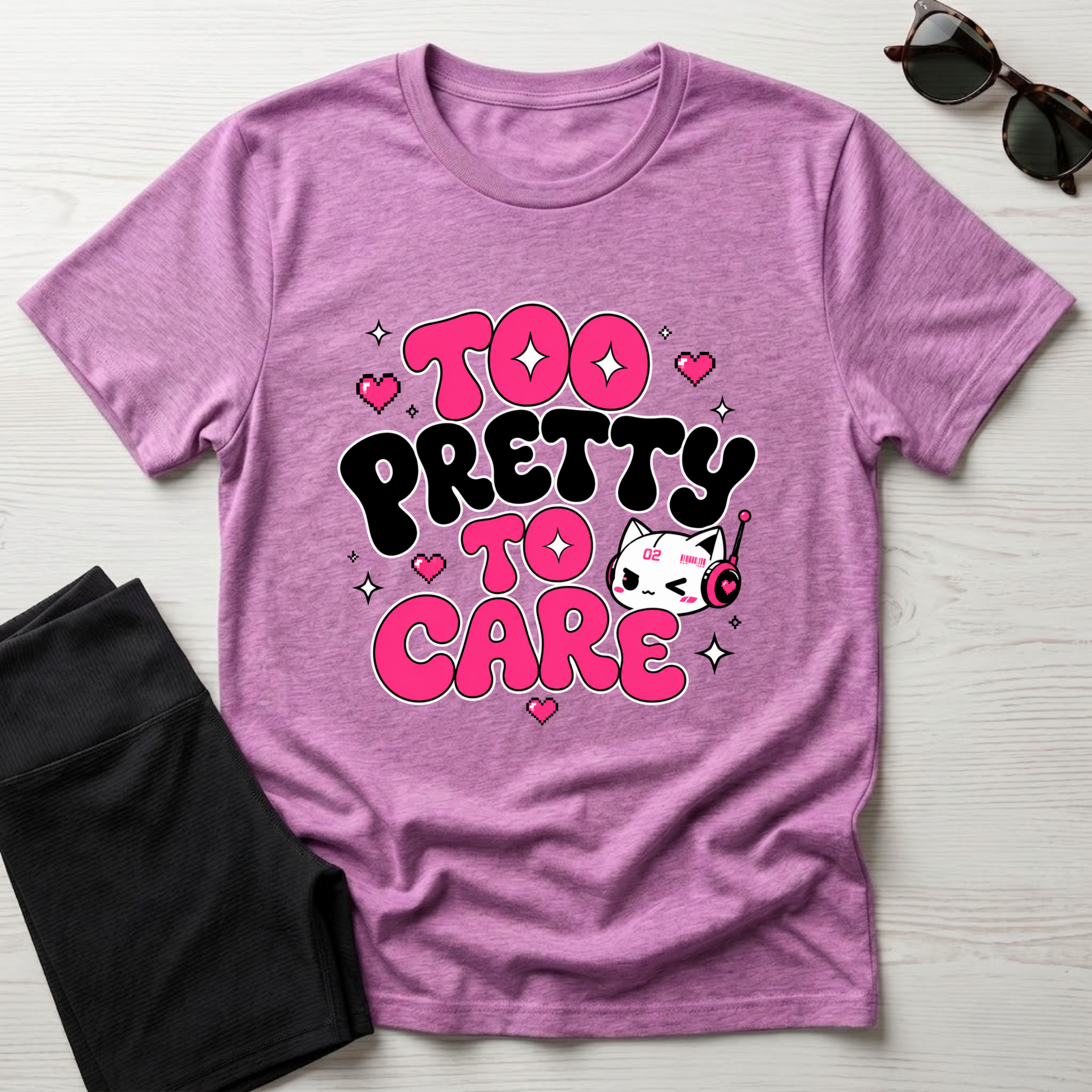 Too Pretty To Care T-Shirt