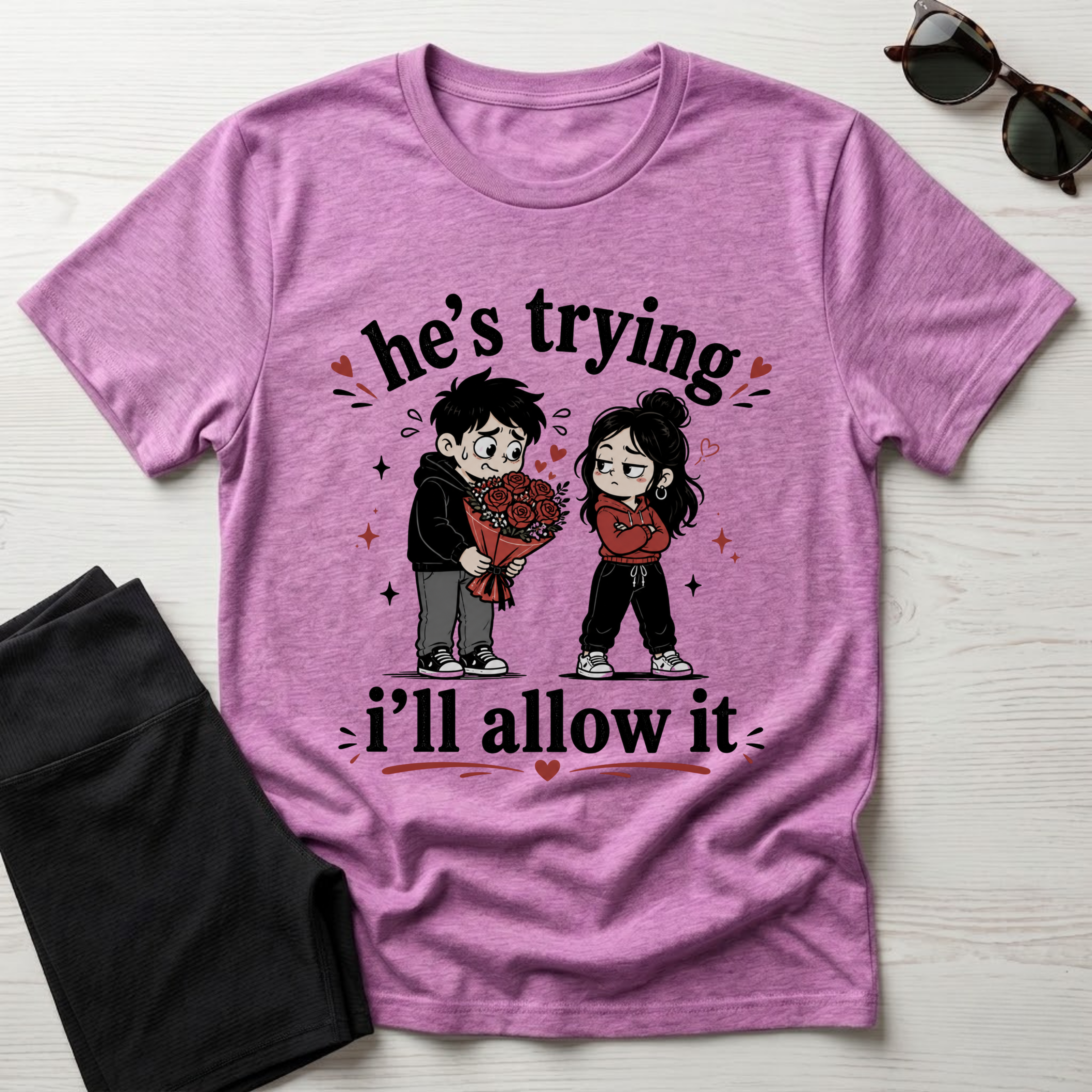 he's trying i'll allow it T-Shirt