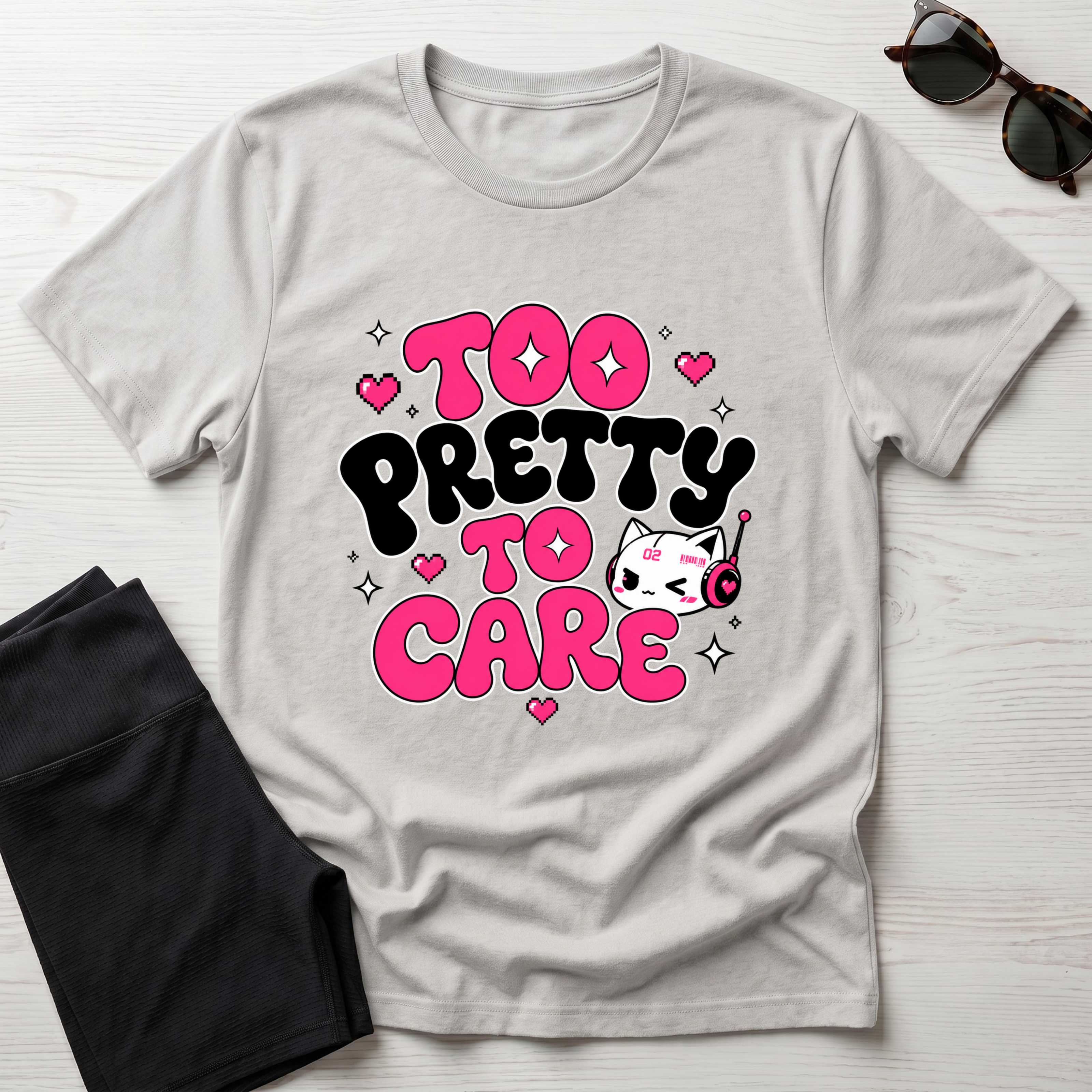 Too Pretty To Care T-Shirt