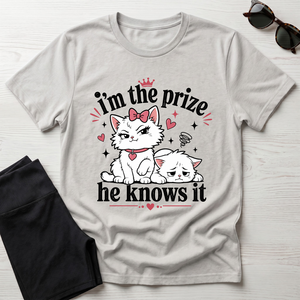 I'm the prize and he knows it T-Shirt