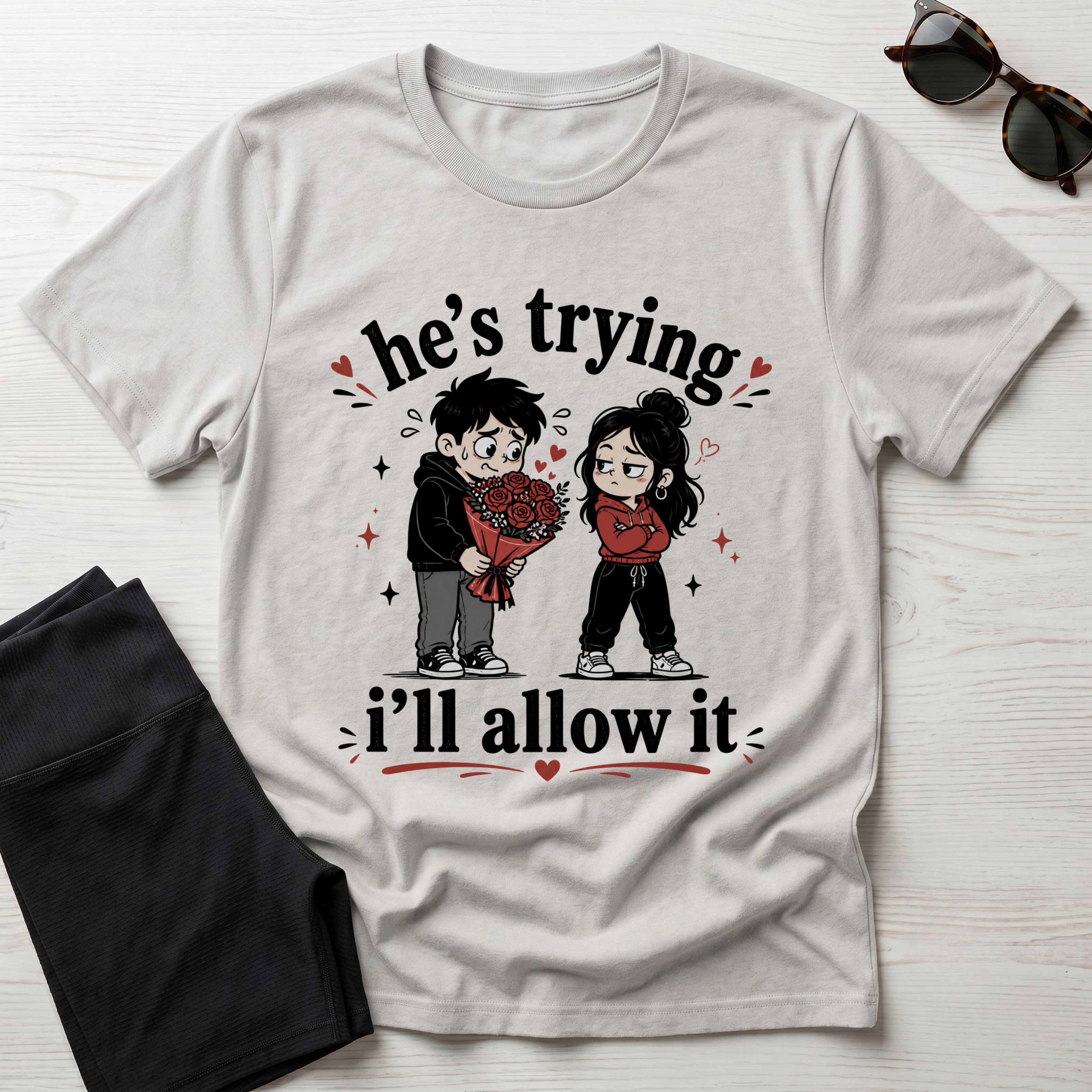 he's trying i'll allow it T-Shirt