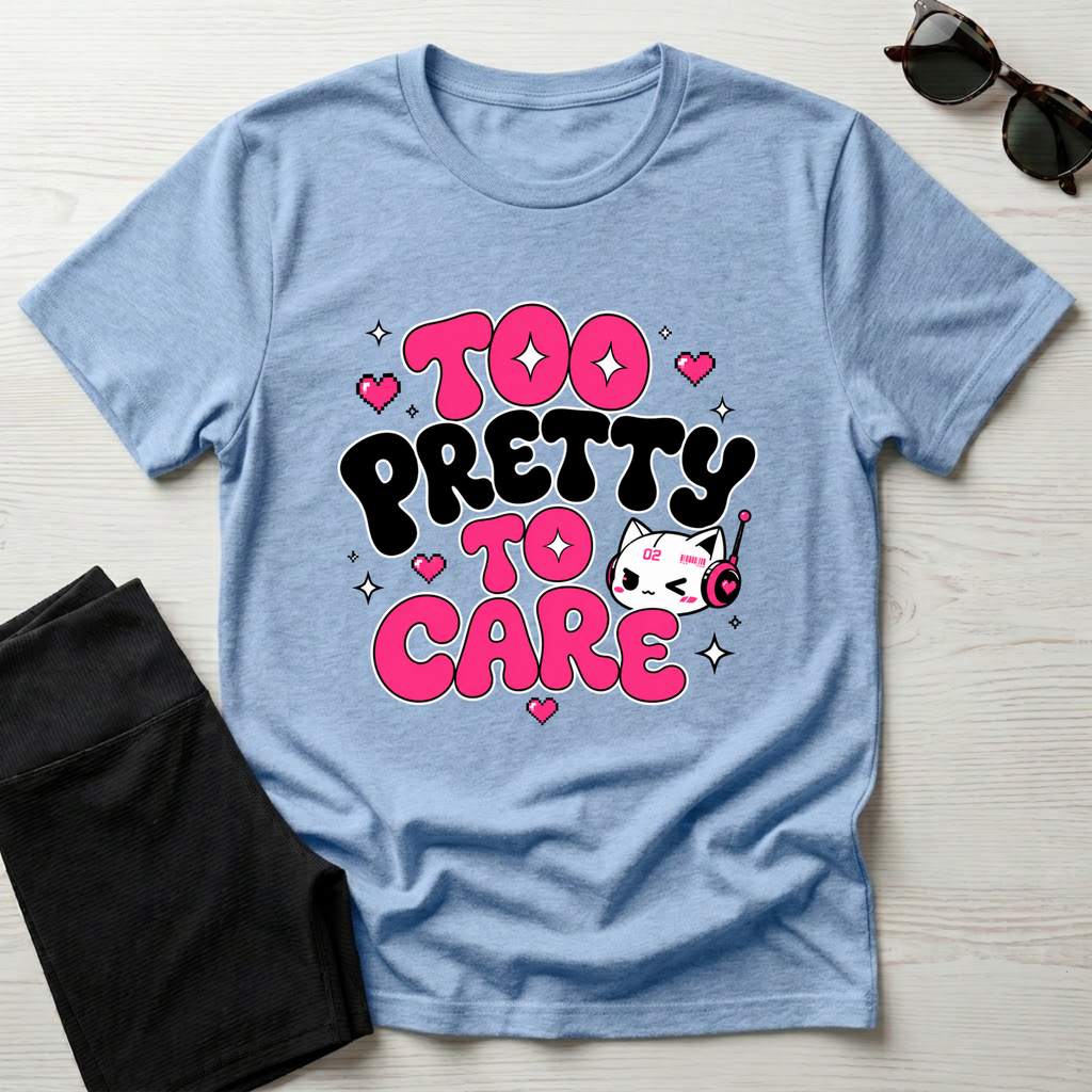 Too Pretty To Care T-Shirt