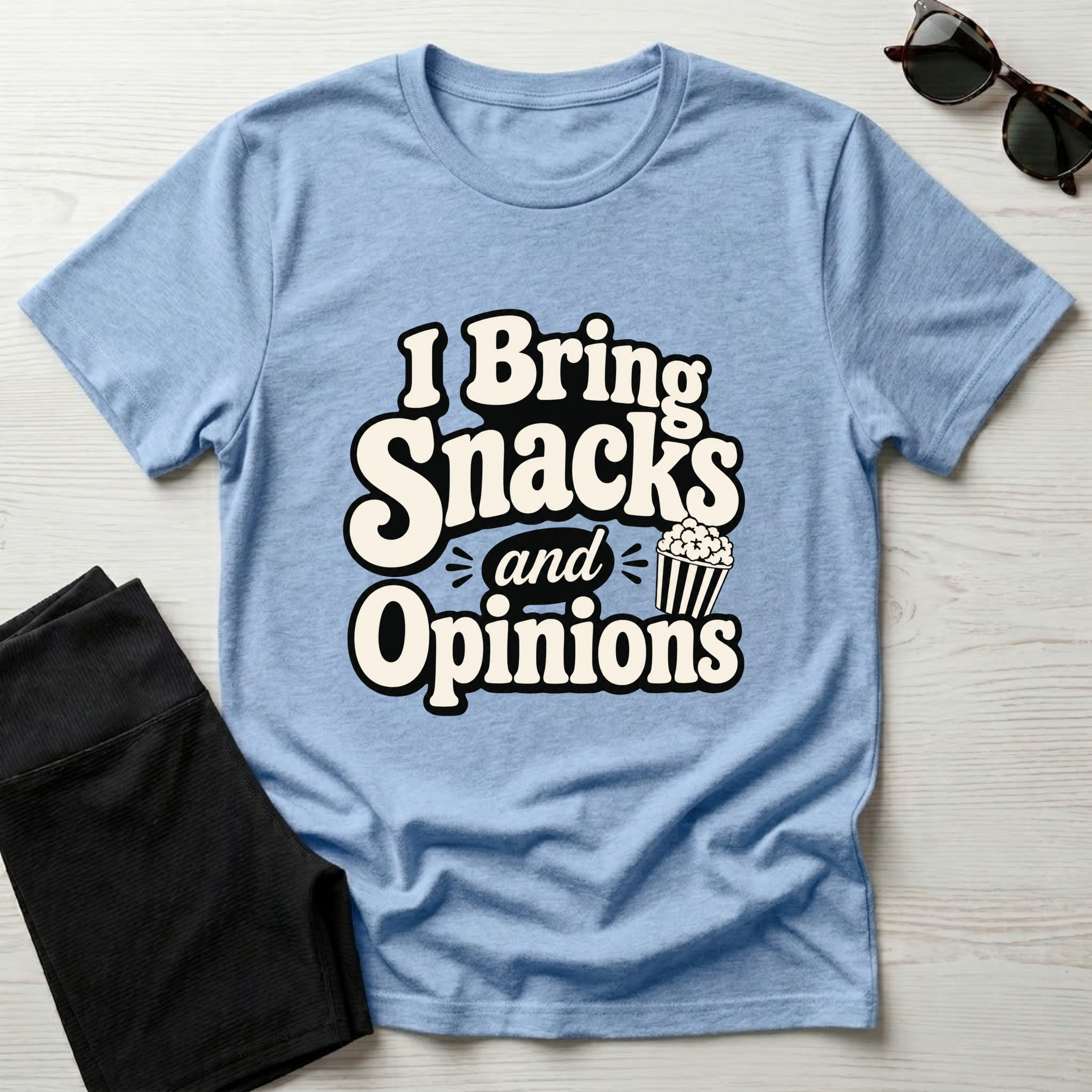 I Bring Snacks and Opinions T-Shirt