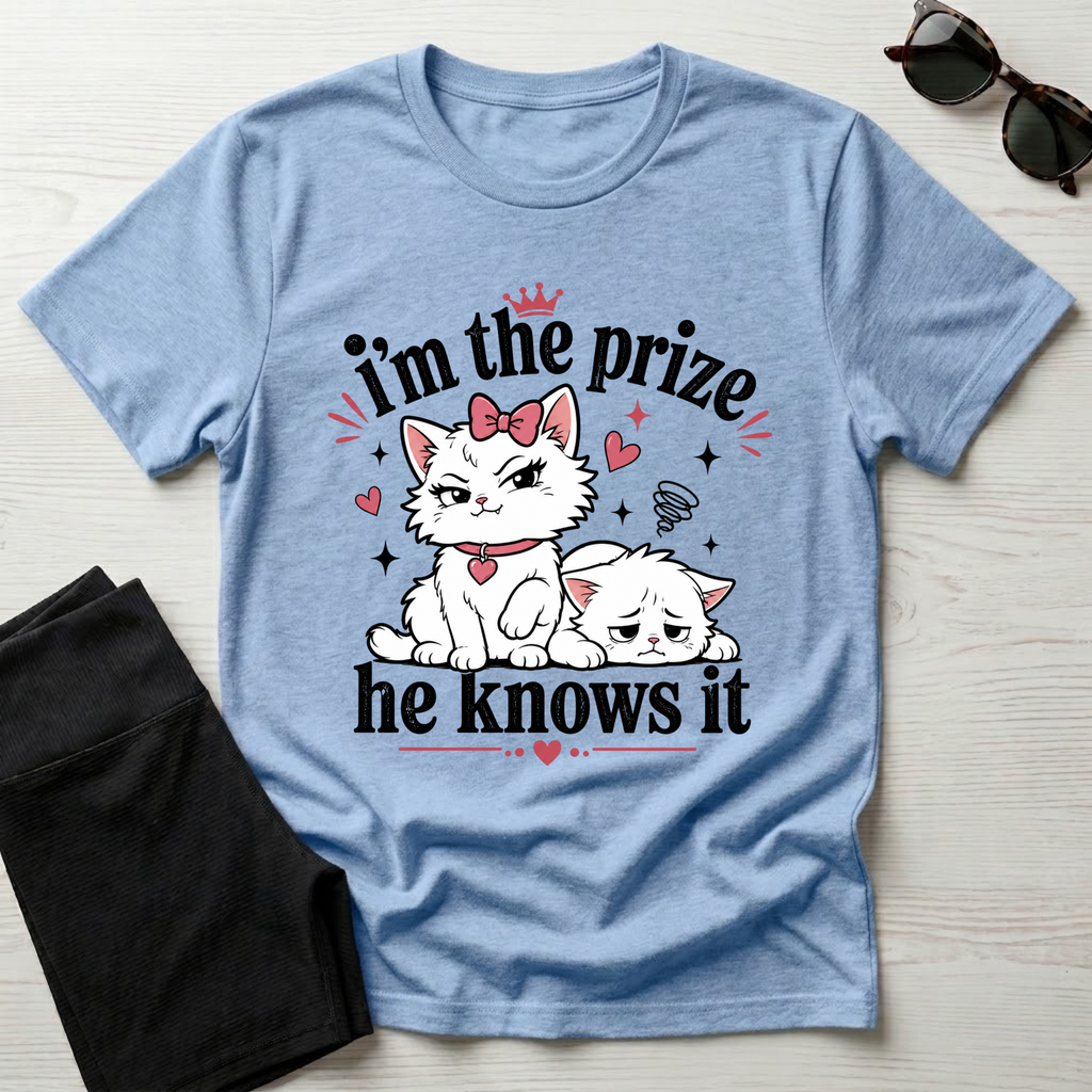 I'm the prize and he knows it T-Shirt