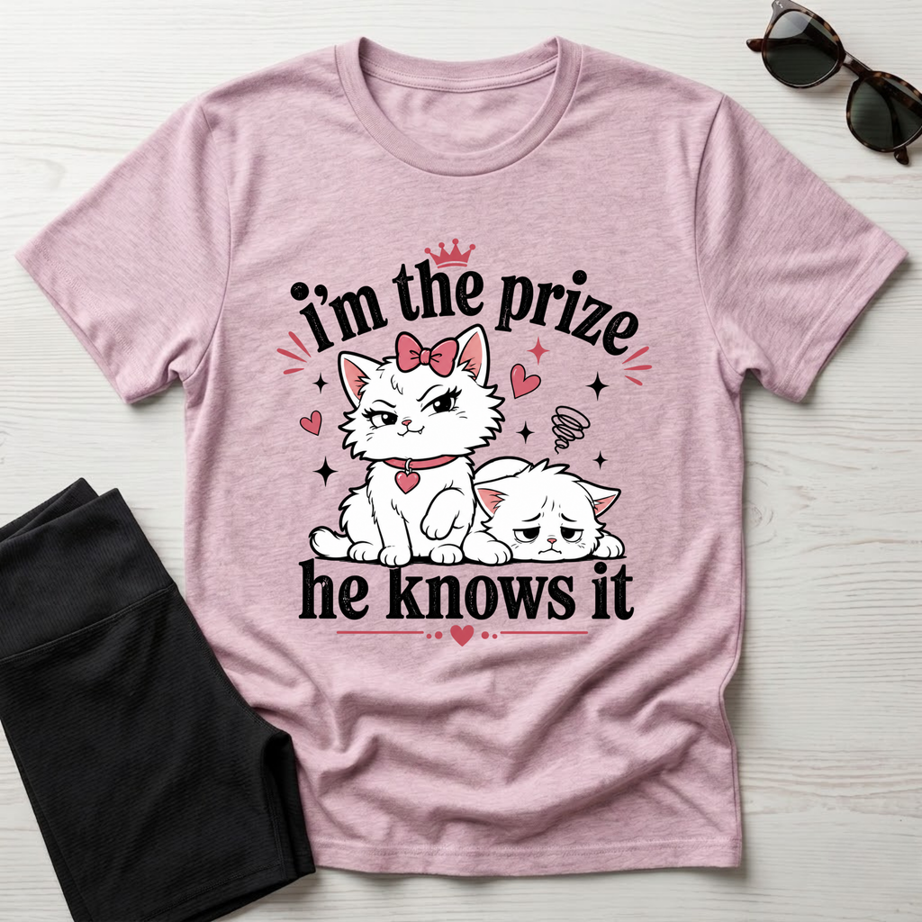 I'm the prize and he knows it T-Shirt