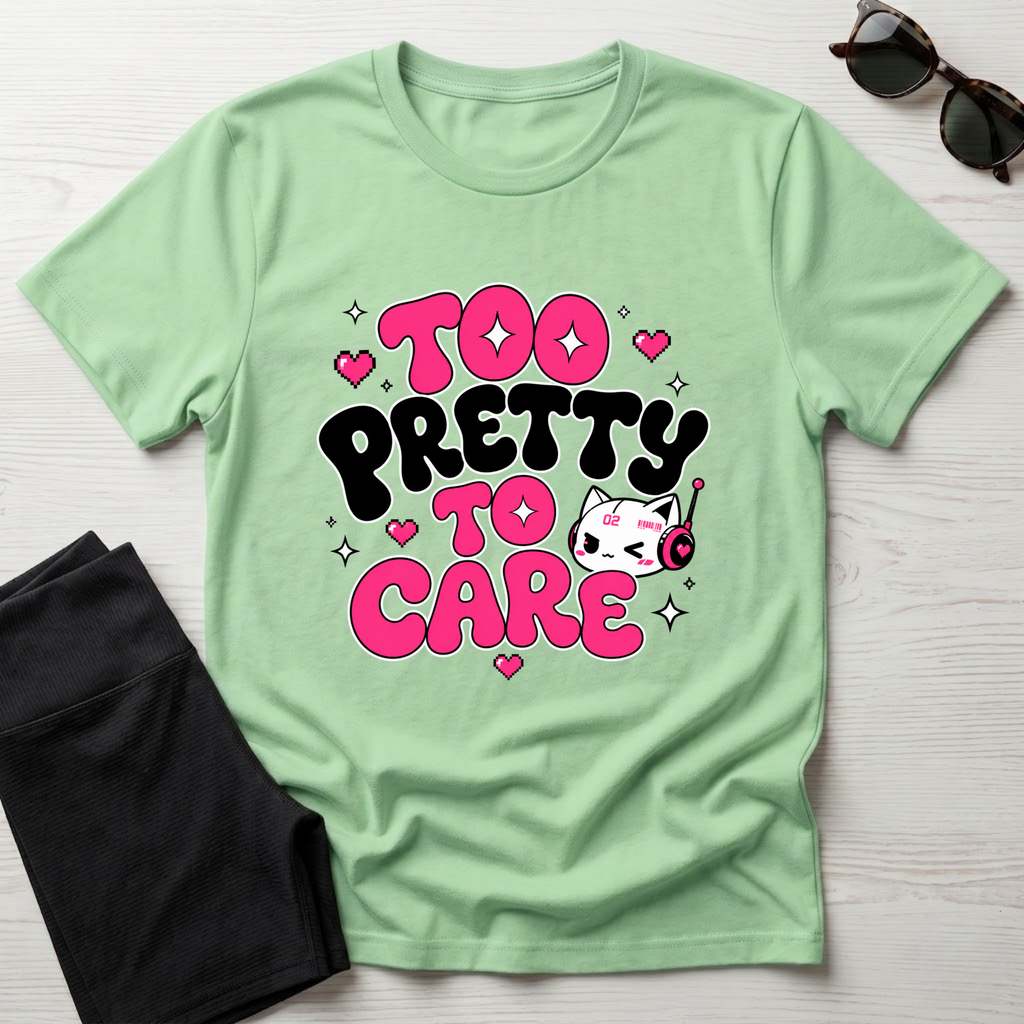 Too Pretty To Care T-Shirt