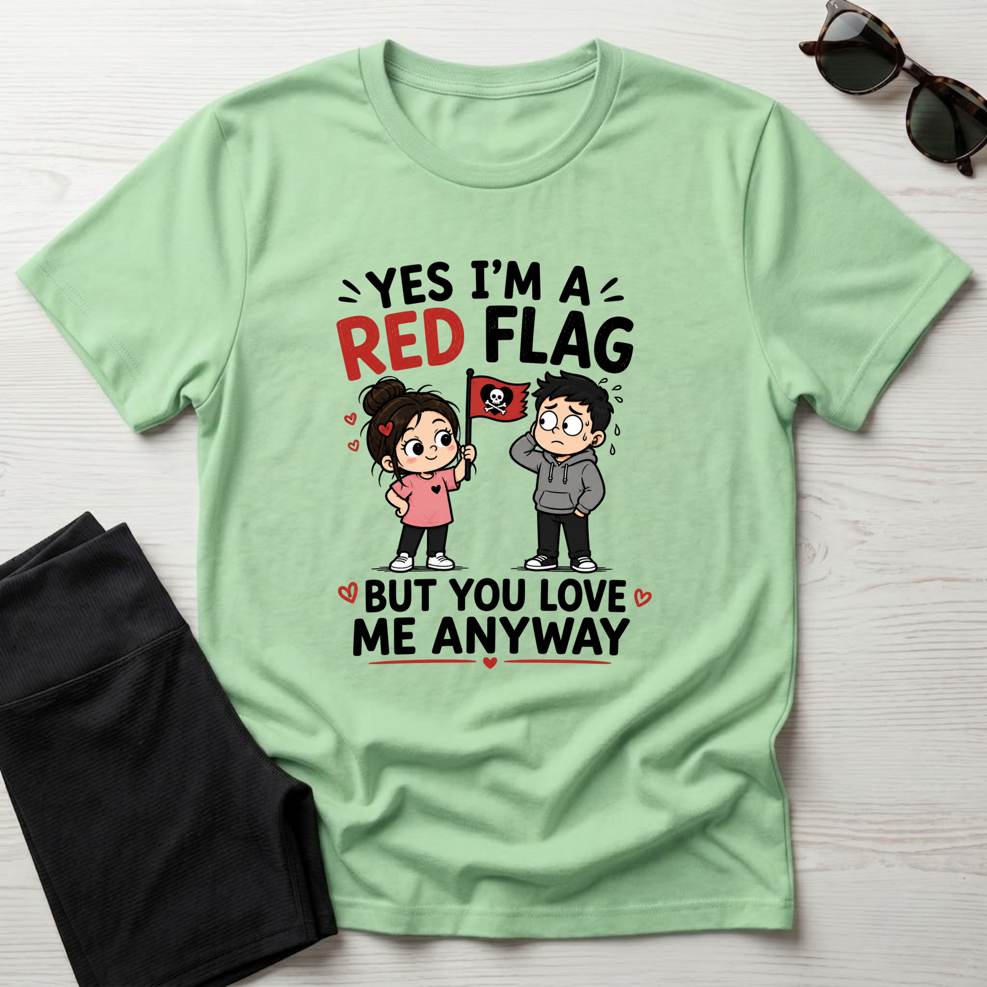 Yes I'm A Red Flag T-Shirt