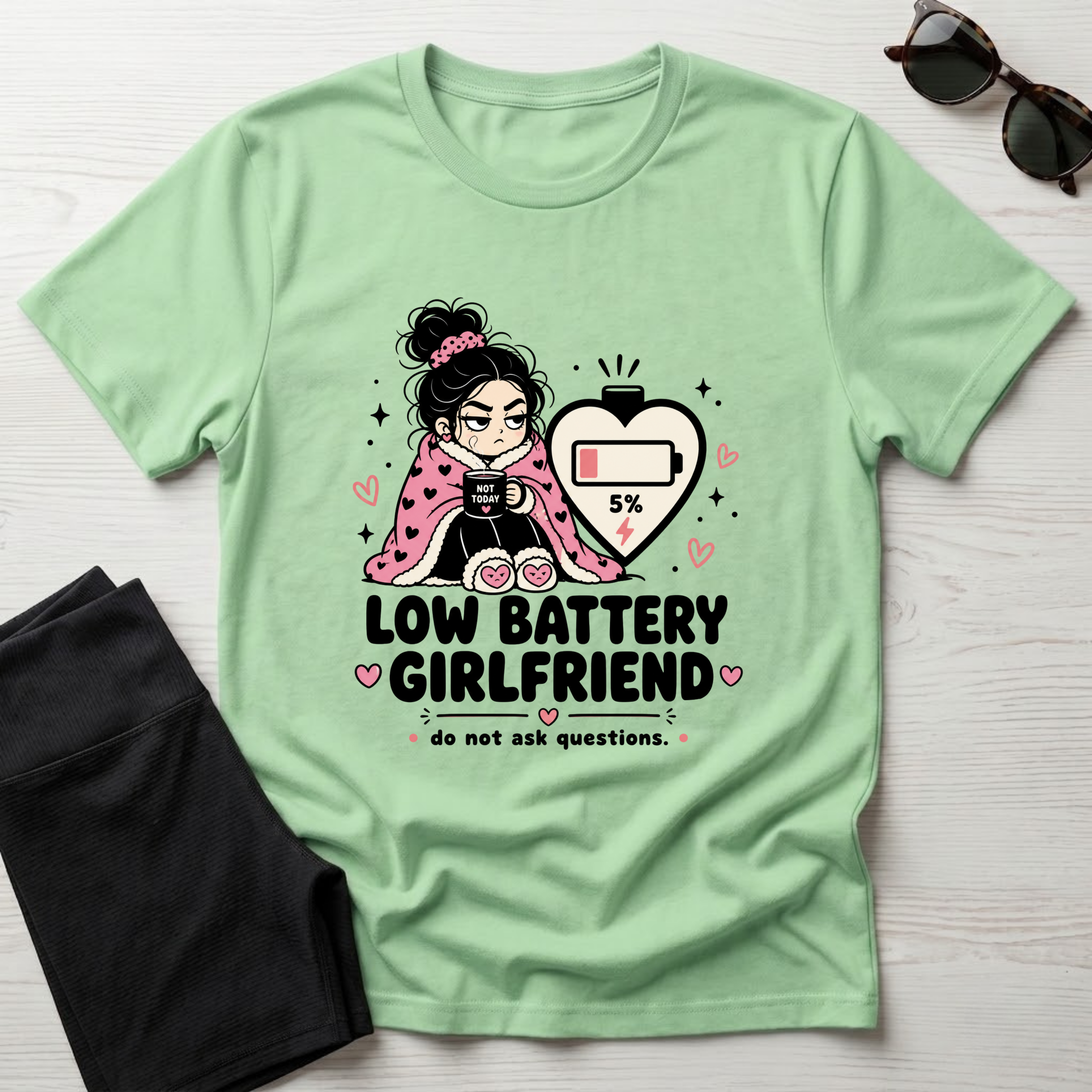 Low Battery Girlfriend T-Shirt