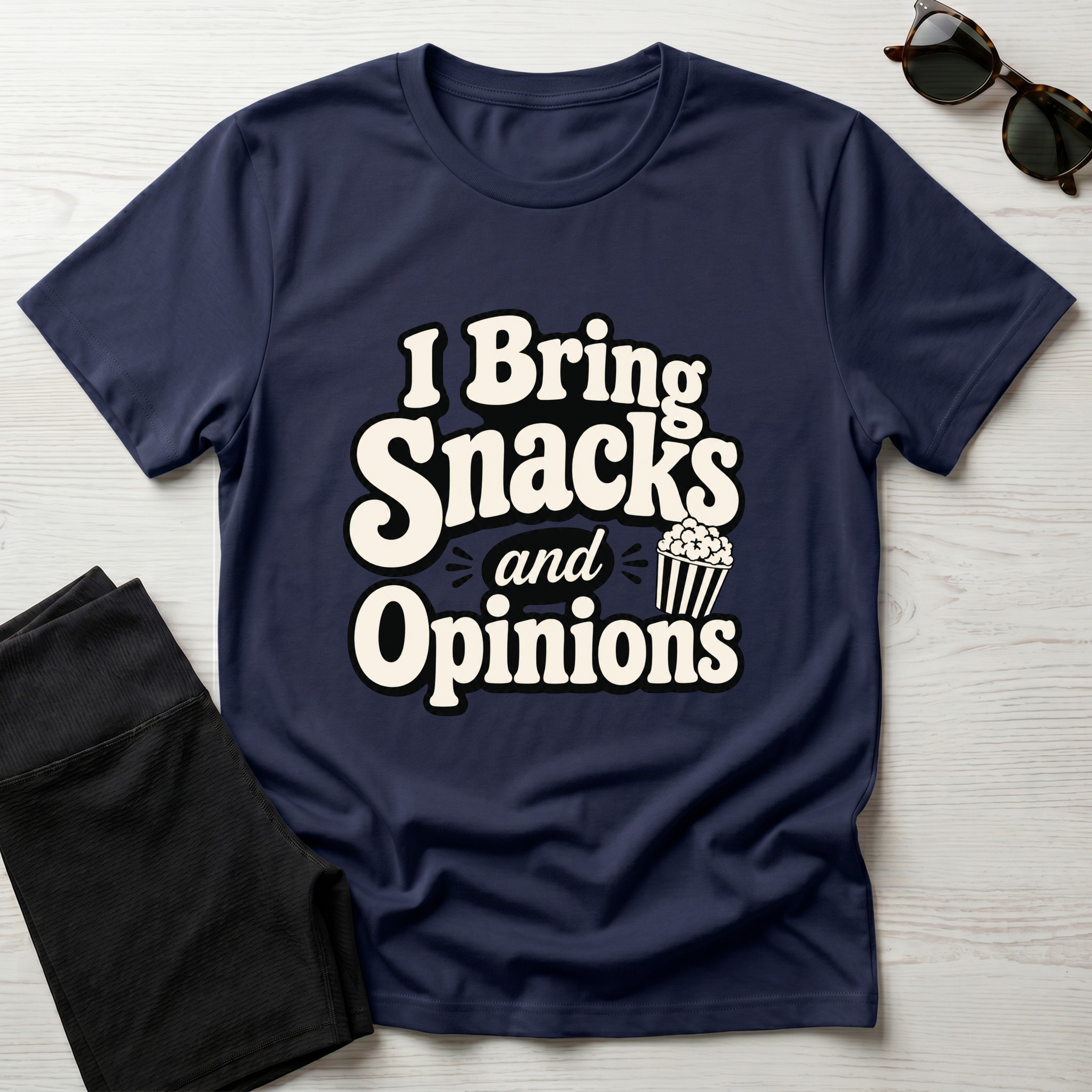 I Bring Snacks and Opinions T-Shirt