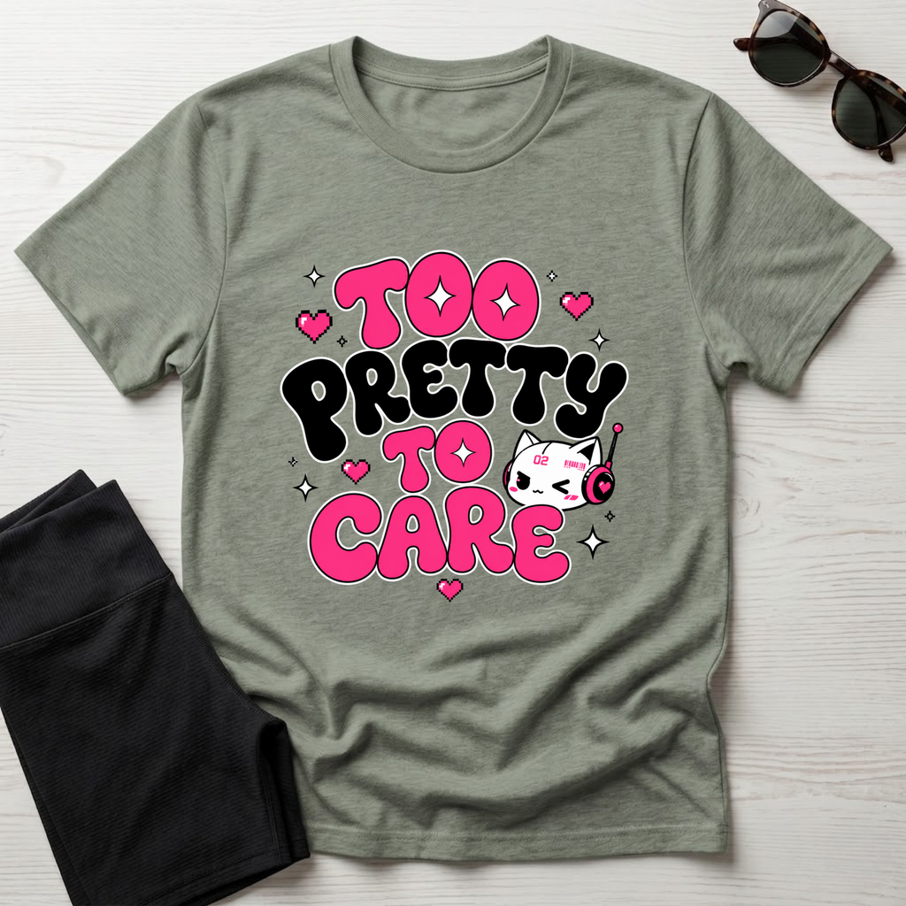 Too Pretty To Care T-Shirt