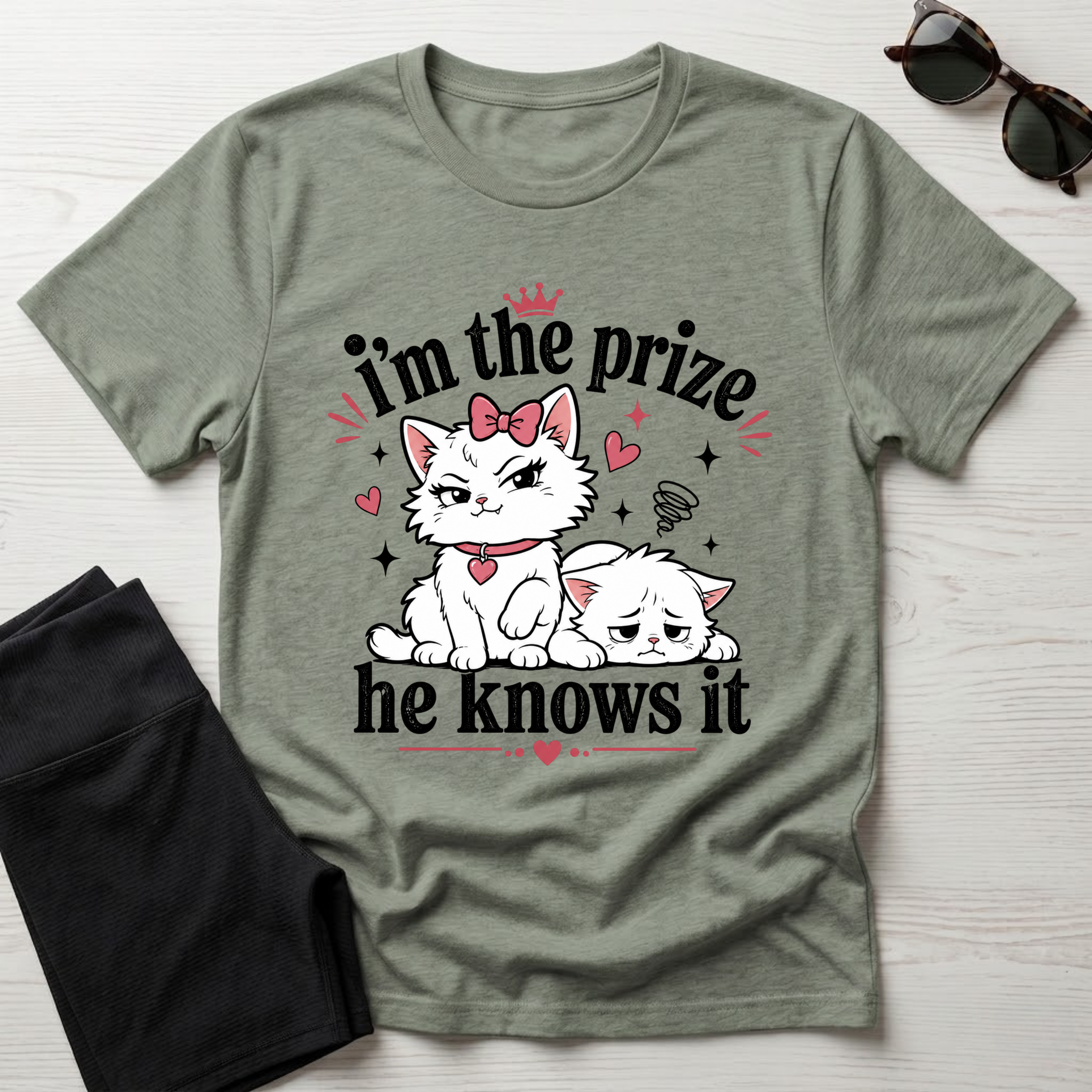 I'm the prize and he knows it T-Shirt