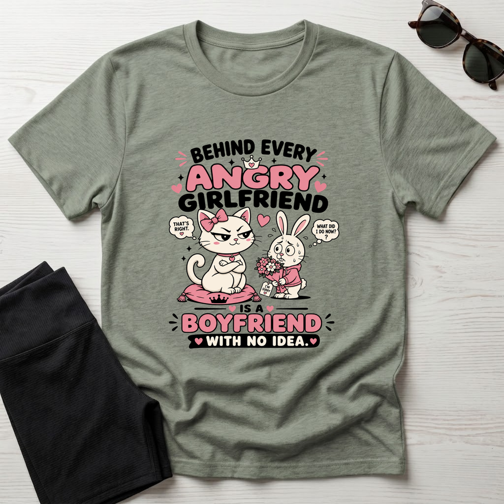 Behind Every Angry Girlfriend T-Shirt