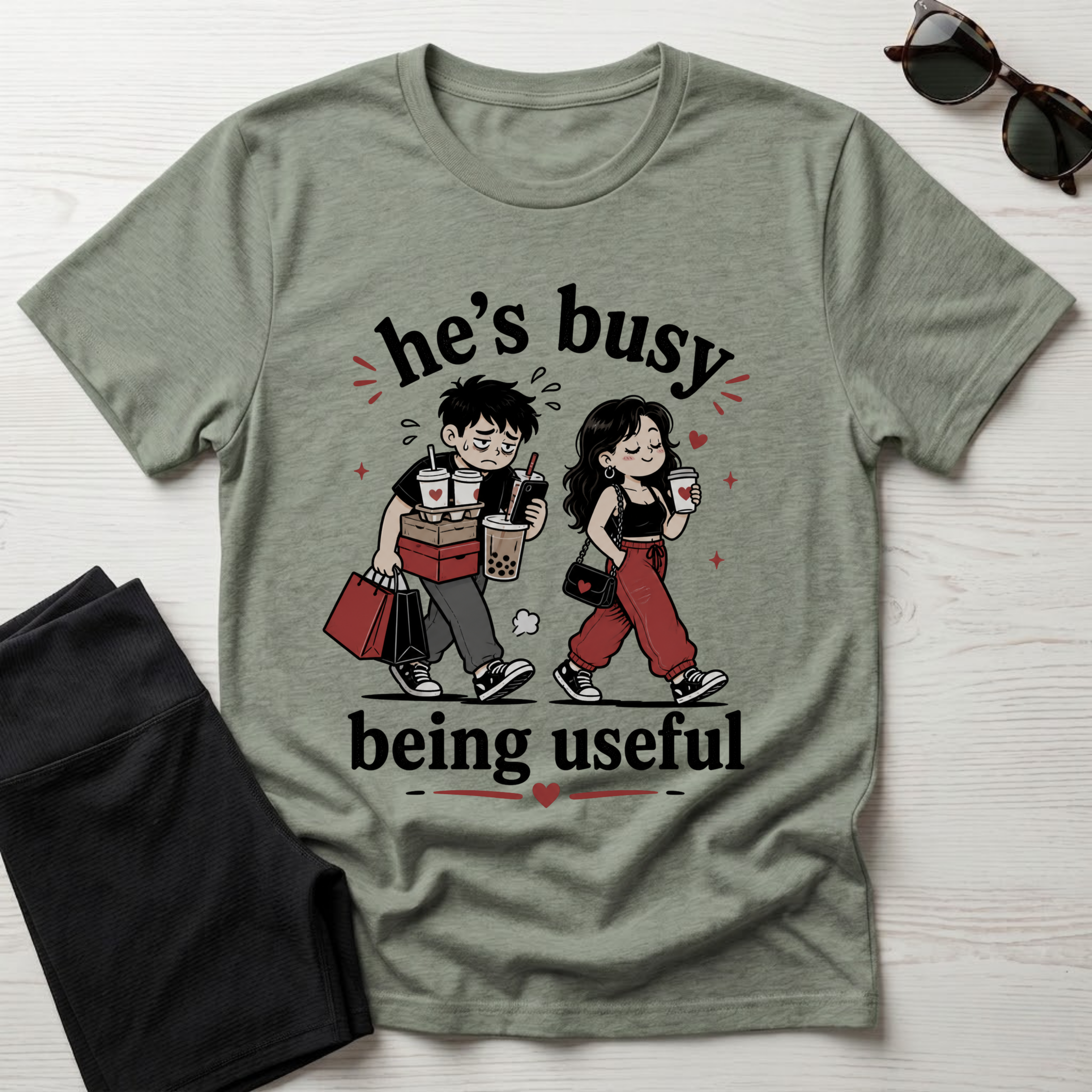 He's busy being useful T-Shirt