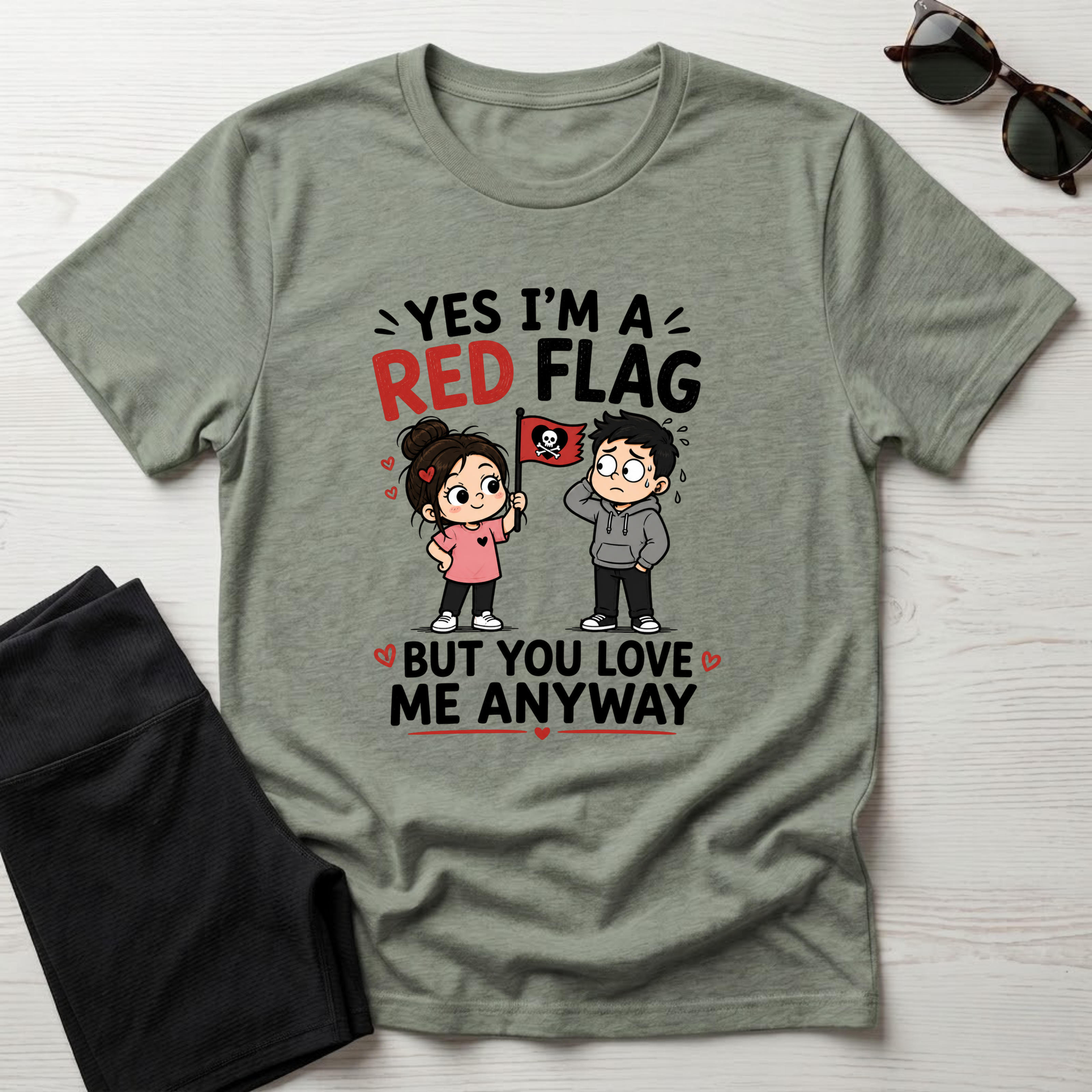 Yes I'm A Red Flag T-Shirt