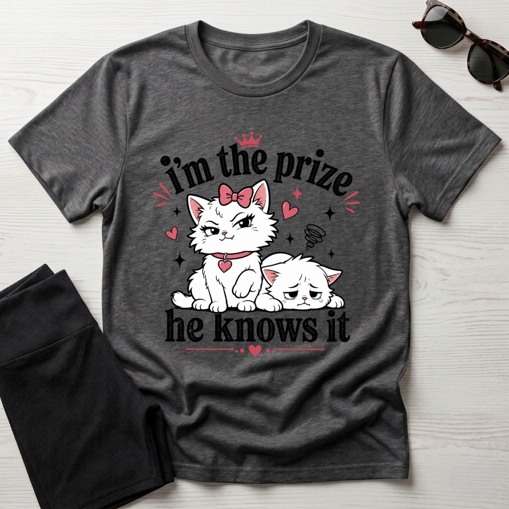 I'm the prize and he knows it T-Shirt