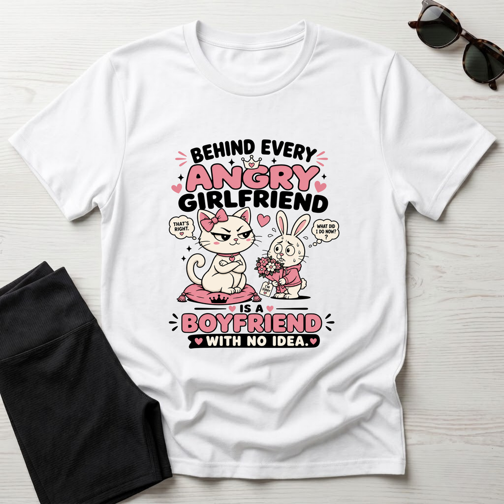 Behind Every Angry Girlfriend T-Shirt