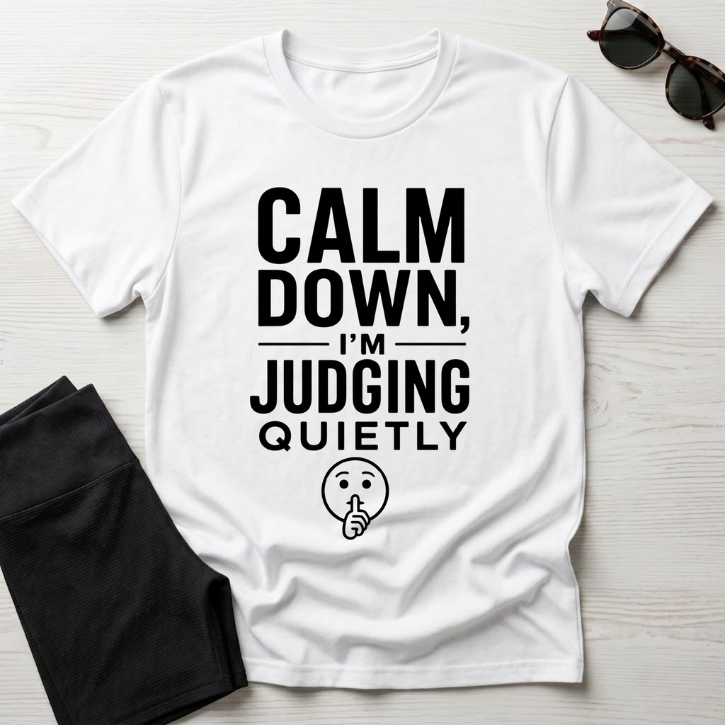 Calm Down, I'm Judging Quietly T-Shirt