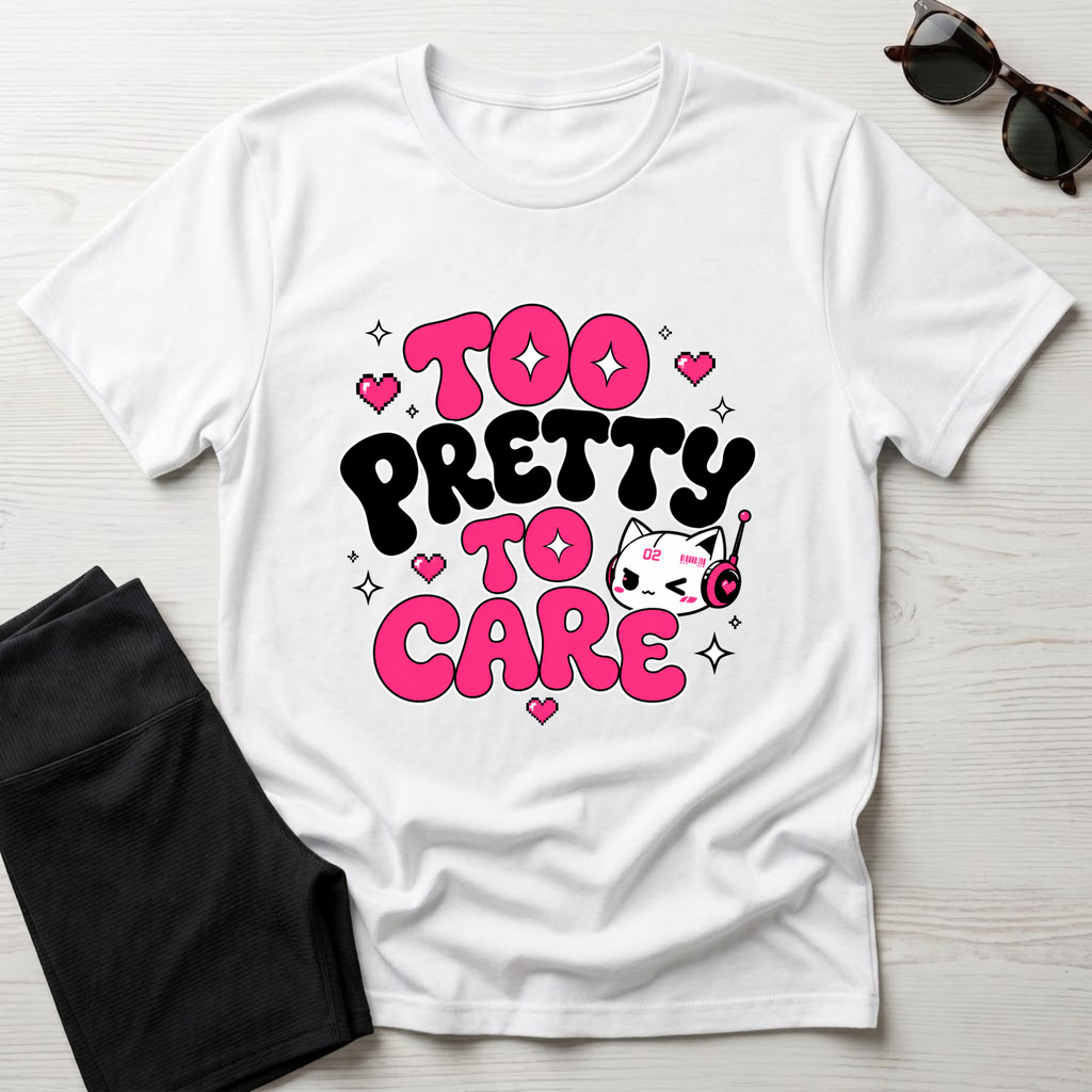Too Pretty To Care T-Shirt