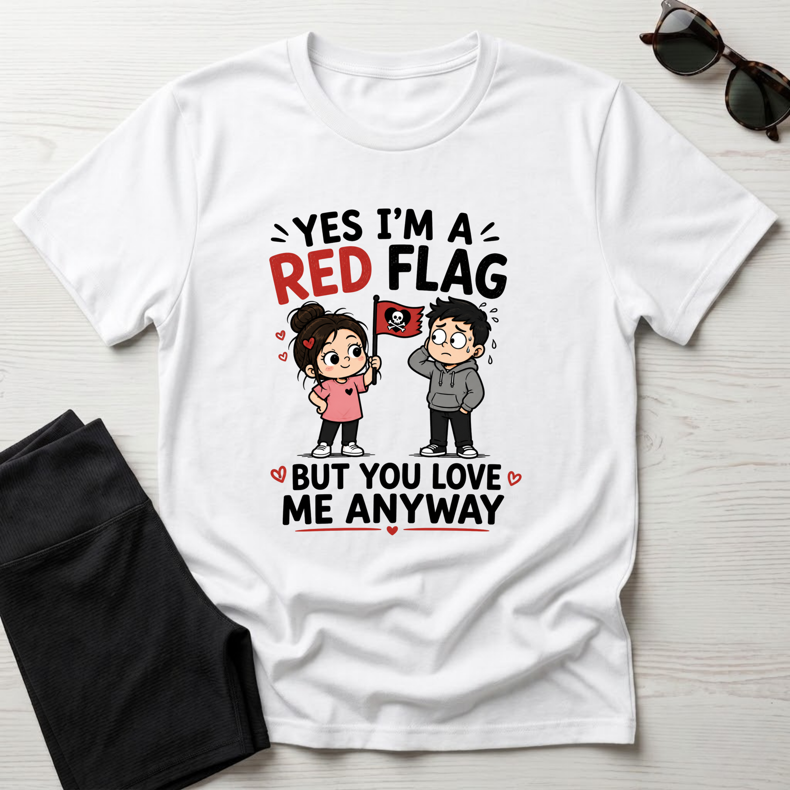 Yes I'm A Red Flag T-Shirt