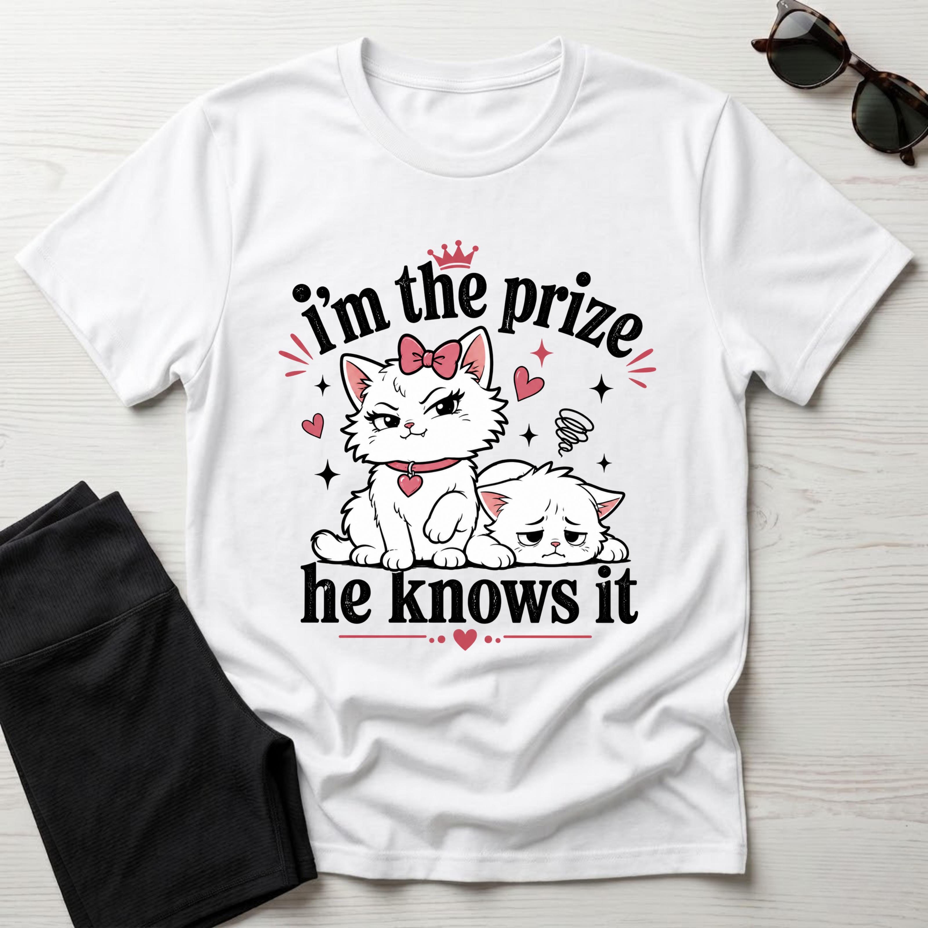 I'm the prize and he knows it T-Shirt